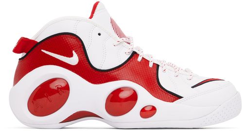 Red & White Air Zoom Flight 95 Sneakers