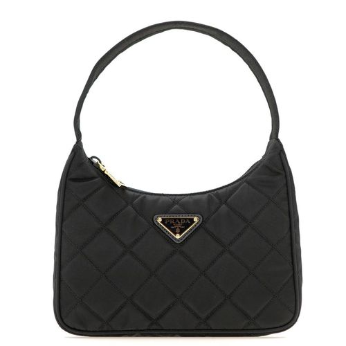 Prada Contenitore Maniglia Tessutu Nylon Quilted Shoulder Bag