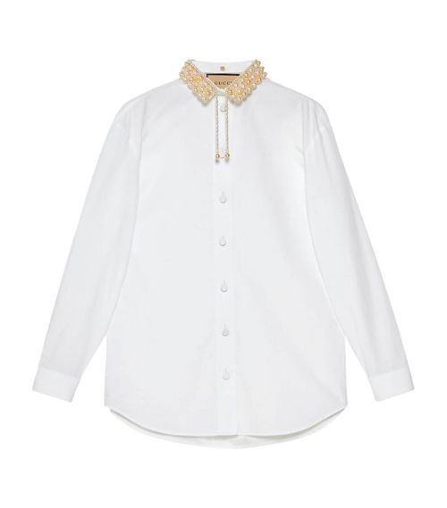 Embroidered Collared Shirt