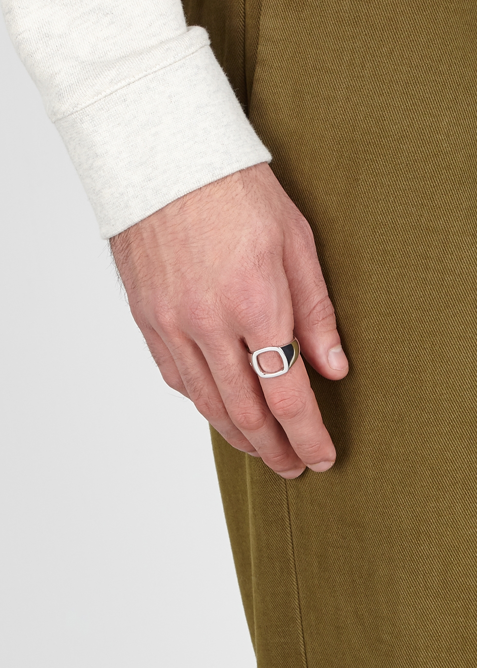 Tom Wood | Cushion Open sterling silver ring