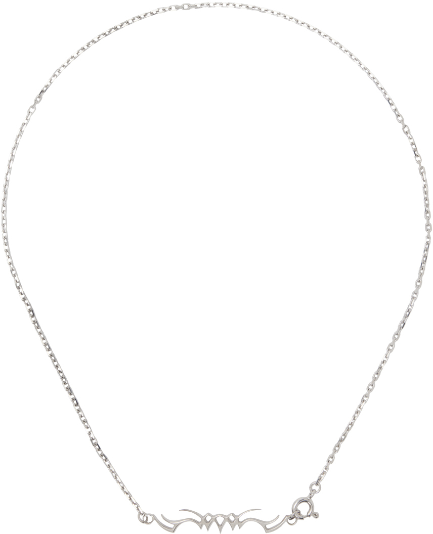 Alan Crocetti | silver tribal tattoo necklace