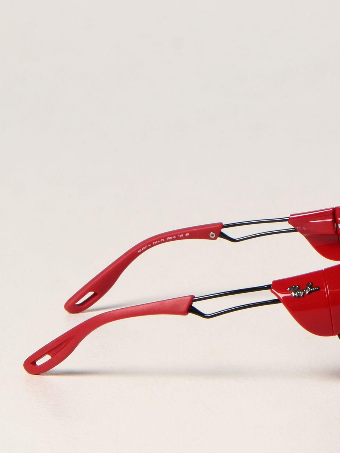 Ray Ban Glasses Men color Red