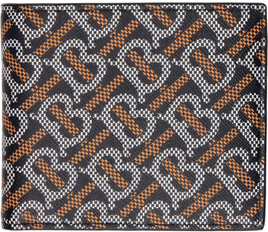 Burberry Black Orange Monogram Wallet
