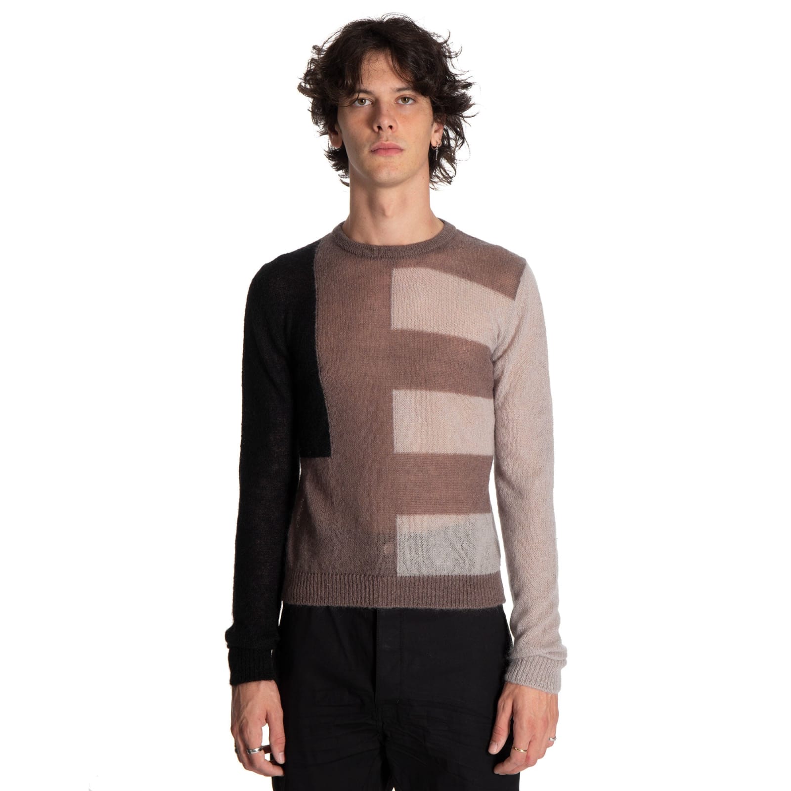 rick owens biker sweater