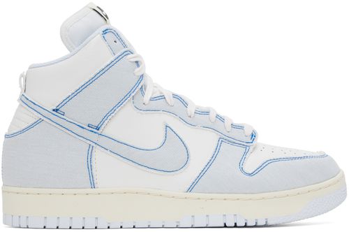 Blue & White Dunk High 85 Sneakers